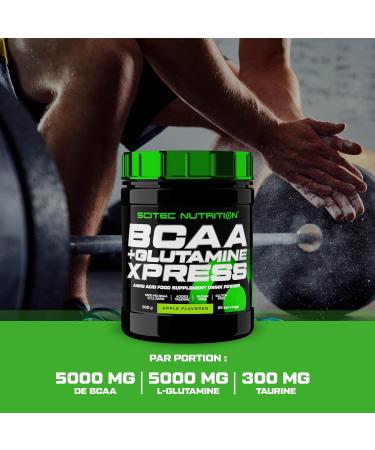 Scitec Nutrition BCAA + Glutamine Xpress - Essential Amino Acid Blend - with 5g BCAAs 2:1:1-5g Glutamine - Enriched with Taurine 600g Watermelon - Buy Online on GoSupps.com