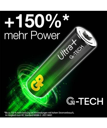 Buy AAA Battery GP Alkaline Ultra Plus 1.5V - Pack of 4 | International Shipping Available - Buy Online on GoSupps.com