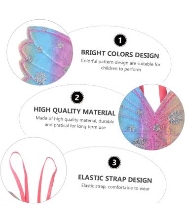 Abaodam 6 Pcs 1 Set costume props princess costume for girls Fairy Wings lovely performance clothes make up Pinkx3pcs 31x20x1cmx3pcs - Buy Online on GoSupps.com