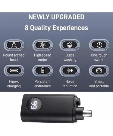 Shakven Nose Trimmer For Men | Rechargeable Mens Grooming Tool | IPX7 Waterproof Ear Hair Removal Men's Grooming Tool PX7 Waterproof Black - Buy Online on GoSupps.com