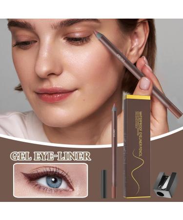Eyeliner Pencils - Smudge-proof gel eyeliner pencil with sharpener long-lasting smudge-proof smoothing line for everyday makeup for women - Buy Online on GoSupps.com