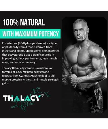 Premium Beta Ecdysterone Supplement 1200MG - 60 Capsules for Enhanced Performance - Buy Online on GoSupps.com
