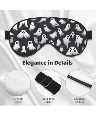 Cute White Ghost Halloween Sleep Mask - Adjustable Breathable Eye Mask for Comfortable Sleep | Shop Internationally - Buy Online on GoSupps.com
