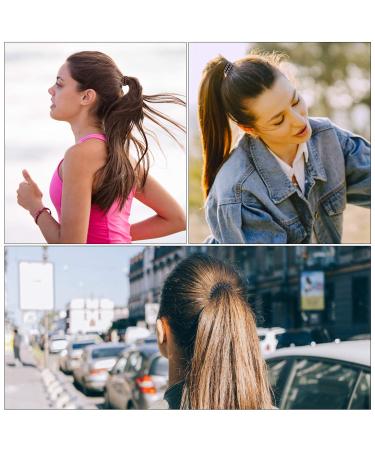 Matte Spiral Hair Ties 30pcs - No Crease Traceless Ponytail Holder for Women & Girls | Large Size Plastic Hair Coils in 10 Colors - Buy Online on GoSupps.com