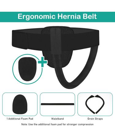 Hernia Support Belt Truss for Men & Women | Relieve Groin Pain with Customizable Fit & Removable Compression Pads - Buy Online on GoSupps.com