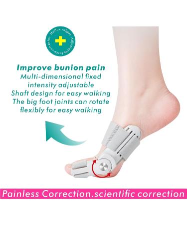 Ashomie Bunion Corrector Toe Separator for Men & Women - Pain Relief Brace (Blue 1PC) - Buy Online on GoSupps.com