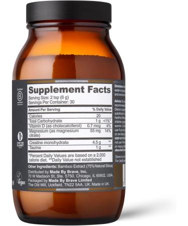 Ancient + Brave True Creatine+ Powder 6.35oz (Ap 30 Servings) Monohydrate Creatine Supplement with Taurine Magnesium and Vitamin D Supplement Womens Creatine Powder for Energy and Performance Jar (6.34 oz) - Buy Online on GoSupps.com