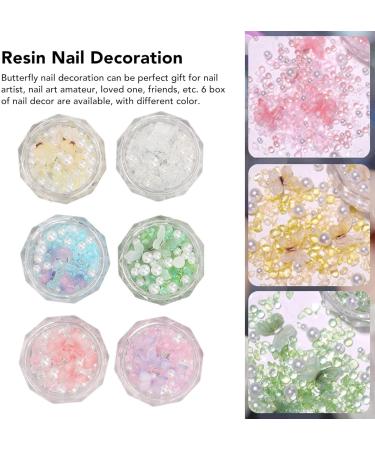 3D Cute Butterfly Nail Charms Nail Glitter Charm Rhinestones Ornaments Nail Art Decorations Glitter Accessories for DIY Craft Nail Art Design Manicure Decor - Buy Online on GoSupps.com