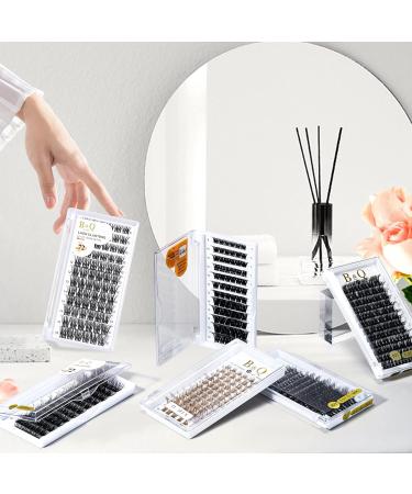 D-10mm B25 Cluster Lashes | 72 Clusters Mega Volume Eyelash Extensions - DIY Soft Fluffy Individual Cluster Lashes | D Curl - Buy Online on GoSupps.com