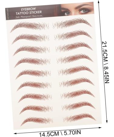 TOVINANNA 16 Pcs Imitation Eco Eyebrow Sticker Waterproof Makeup Hair- Transfer Stickers Cosmetic 6d Make up - Buy Online on GoSupps.com