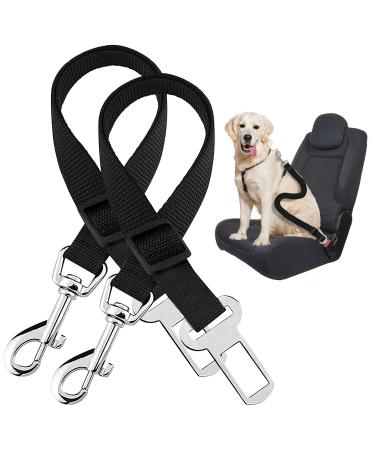 2pk Dog Car Seat Belts | Adjustable Dog Seat Belt for Dogs In Car | Dog Seat Belts for Cars UK | Car Dog Seat Belt Clip | Dog Car Seat Belt | Dog Seatbelt for Dogs | Dog Safety Belt for Car