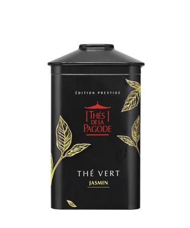 Th s de La Pagode - Th Vert Jasmin Bio - Th Vert de Chine - Fabrication Traditionnelle - Boite en M tal de 100g