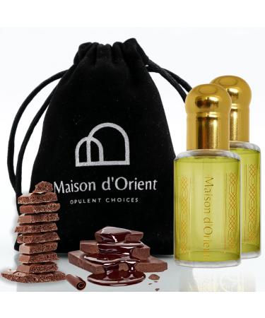 Musk Choco Unisex Perfume Oil 12 mL - Alcohol-Free Velvety Chocolate & Vanilla in Arabian Tola Bottle