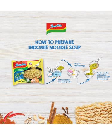 INDOIE Instant Noodles Shrimp 5pack 8x 5 X 70 GR Multipack - Buy Online on GoSupps.com