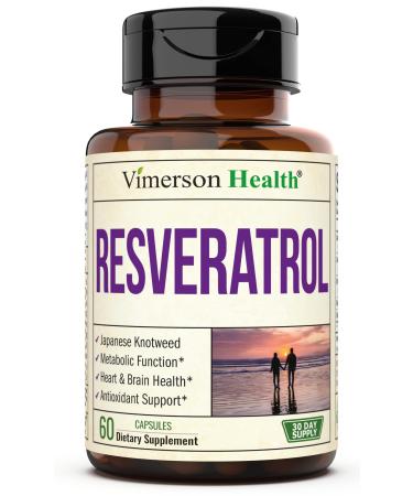 Japanese Knotweed Capsules - Resveratrol Supplement with 1000mg Japanese Knotweed Green Tea Extract Quercetin Grape Extract. Potent Antioxidant for Healthy Aging & Cardiovascular Support. 60 Caps