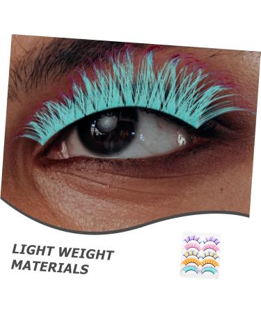 Didiseaon 5 Pairs Colored False Eyelashes Women Eyelashes Fake Lashes Natural False Lashes Wispy Colored Eyelashes Makeup Accessories Makeup Tools for Women Fake Eyelashes Curly Eyelashes - Buy Online on GoSupps.com