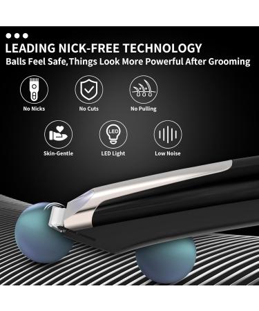 Body Hair Trimmer for Men | Waterproof Electric Groin Shaver with LED Light - Male Grooming Kit - Buy Online on GoSupps.com