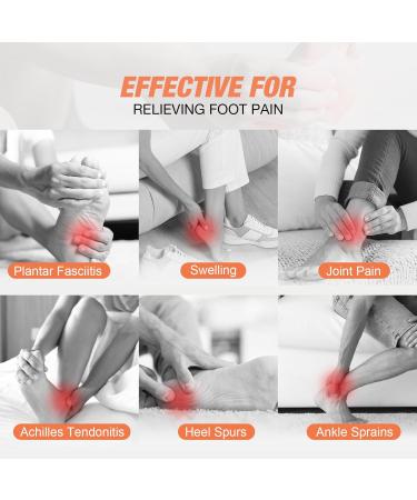 Shop Copper Ankle Brace Compression Sleeve for Pain Relief | Plantar Fasciitis & Achilles Tendonitis Support - Black/Gold - 1 Pair - Buy Online on GoSupps.com