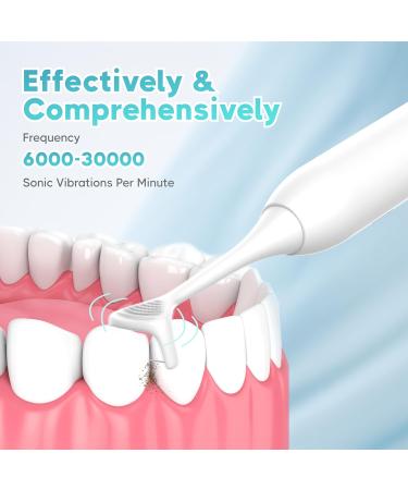 OZZTOUCH Electric Flosser with 50 Replacement Heads - 3-in-1 Power Flosser Gum Stimulator & Tongue Cleaner for Adults & Kids - Ideal Electric Dental Care Solution - Buy Online on GoSupps.com