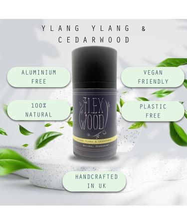 The Ilex Wood Cedarwood Natural Deodorant - Ylang Ylang - 70ml - Buy Online on GoSupps.com