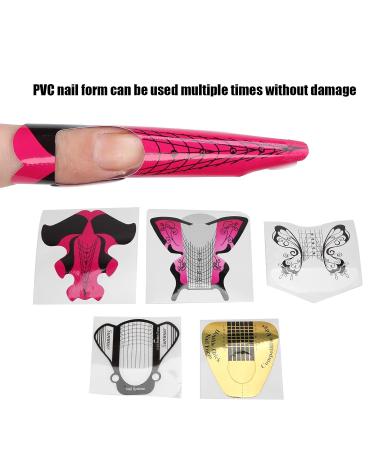 500 Pieces Nail Art Forms & Accessories | Self-Adhesive French Nail Extension Stickers - Fiberglass & Silk PVC Decals - Buy Online on GoSupps.com