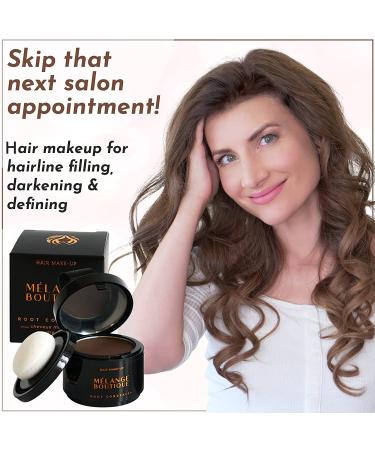 Melange Boutique Dark Brown Hairline Powder: Instant Root Touch-Up & Concealer for Thinning Hair - Gray Root Coverage Solution - Buy Online on GoSupps.com