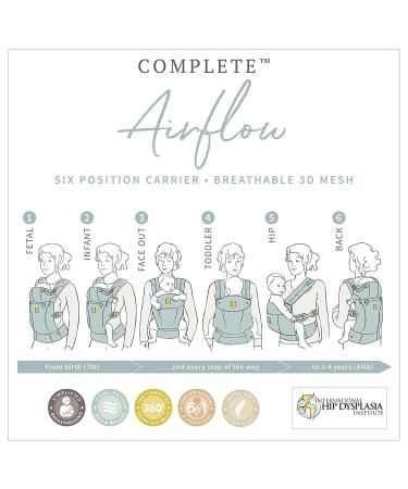 LILLEbaby Complete Airflow 6-in-1 Grey/Silver Carrier for Newborns to Toddlers - Buy Online on GoSupps.com