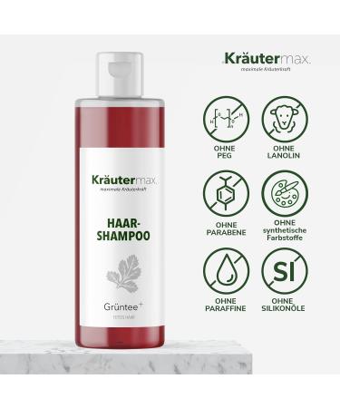 Green Tea Shampoo Green tea extract for cleaning hair 1 x 250 ml - Buy Online on GoSupps.com