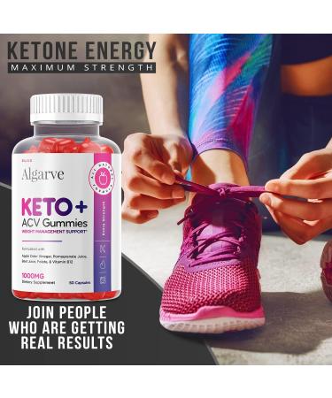Algarve Keto ACV Gummies - 60 ct Advanced Formula Apple Cider Vinegar Supplement - Buy Online on GoSupps.com