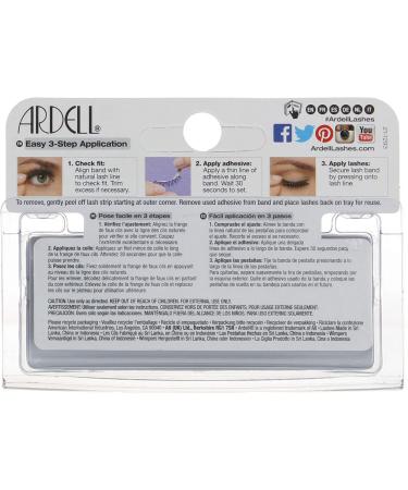 Ardell Glamour Fashion Lashes Black 105 - Pack of 3 - Buy Online on GoSupps.com