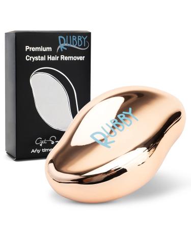 The original!Rubby Nano Crystal Haar remover |Hair removal without shaving |Without pain & cutting |Magic hair remover |Hair wheeler gold 1 piece (1 pack) gold