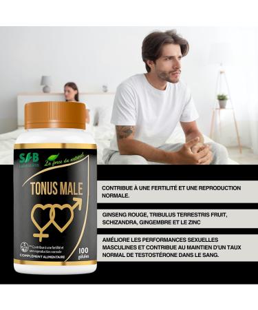 SFB Laboratoires - Tonus Male - Promotes Fertility - Maintains Testosterone Levels - 100 Vegetable Capsules - Buy Online on GoSupps.com