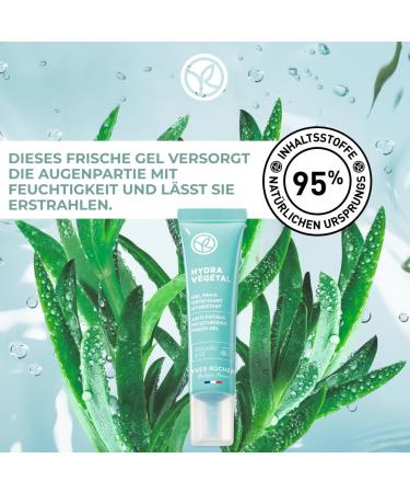 Yves Rocher HYDRA V G TAL Eye Care Gel Cream - Moisturizes Reduces Dark Circles & Puffiness | 15ml Tube - International Shipping Available - Buy Online on GoSupps.com
