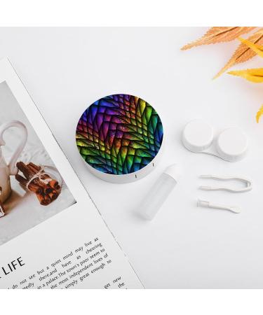 Dragon Scale Contact Lens Travel Kit | Portable Cute Contact Box with Mirror for Daily Outdoor Use - International Shipping Available - Buy Online on GoSupps.com