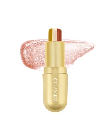 Winky Lux Affogato Balm  Sheer Tinted Lip Balm  Nude Lipstick and Lip Tint with Vitamin E and Jojoba Oil  Vanilla Lip Balm