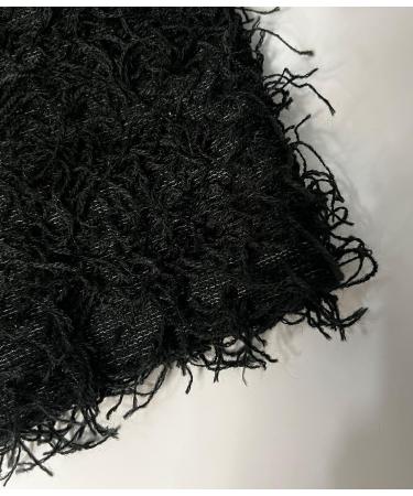 Distressed Knitted Balaclava Full Face Cover Winter Neck Warmer | Windproof Black | Unisex Men Women - Buy Online on GoSupps.com