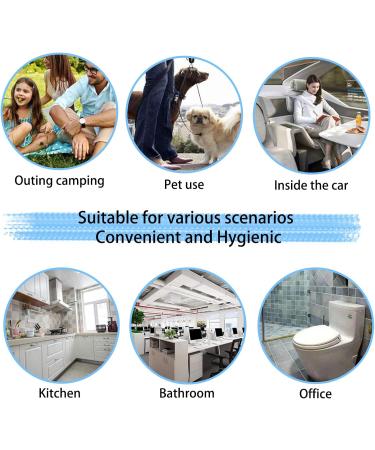 Portable Trash Bags Small Rubbish Bags Colorful Plastic Garbage Bags Strong Wastebasket Bags for Kitchen Office and Bedroom Waste Bin (5 Rolls/100 Counts) - Buy Online on GoSupps.com