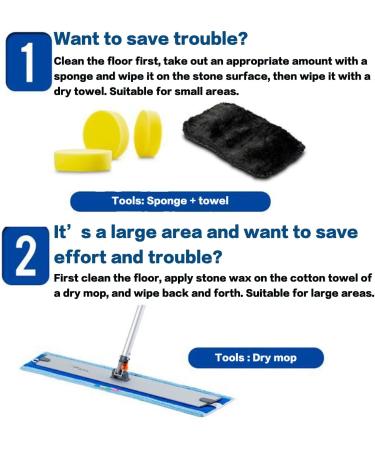 Stone Maintenance Polishing Wax Granite Cleaner and Polish Stone Care Granite and Stone Daily Cleaner (3PCS) - Buy Online on GoSupps.com