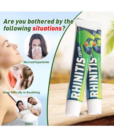 Rhinitis Cream for Sinusitis & Nasal Relief - 20g Clogged Nose Ointment | Fast-Acting Sinus Infection Relief - Buy Online on GoSupps.com