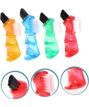 PartyKindom 12 Pcs Toothbrush Cleaning Brush - Small Plastic Jewelry Cleaners in Assorted Colors | Pack of 1 - Buy Online on GoSupps.com