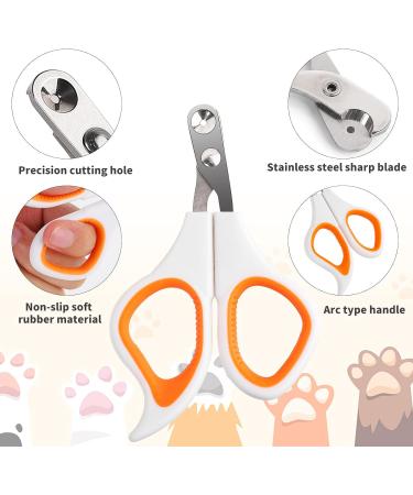 SUPERNIGHT Pet Claw Scissors Cat Nail Clipper Safe Cat Claw Cutters with Positioning Hole Pet Nail Trimmer for Any Small Pet Kittens Puppies Hamsters Rabbits ect. (Single hole) - Buy Online on GoSupps.com