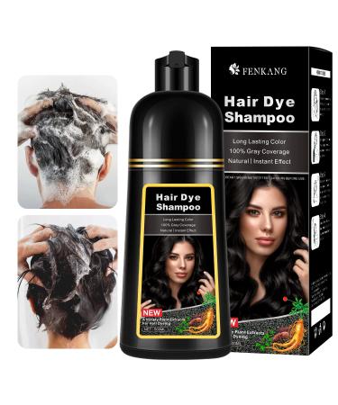 Instant Wine Red Hair Dye Shampoo - 3 in 1 Gray Coverage Herbal Ingredients Long Lasting - 16.9 Fl Oz for Men & Women - Buy Online on GoSupps.com