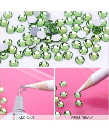 Yhmq 2880PCS Rhinestones & Nail Crystals - Lt. Green SS10 (2.6mm & 2.8mm) for Nail Art - Bulk Nail Decorations for International Shipping - Buy Online on GoSupps.com