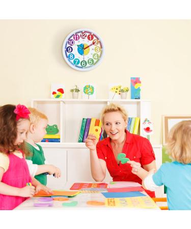 Lafocuse Colorful Silent Wall Clock for Kids - 3D Digit Learning Timepiece for Boys & Girls - Perfect for Children's Room & Kindergarten - 30cm - Buy Online on GoSupps.com