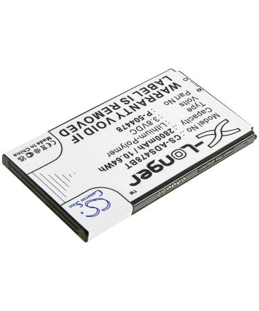 Battery Replacement for ADT Command Secondary Color Touchs Part No.: P-504478 3.8V 82.30 x 46.38 x 5.50mm CS-ADS478BT