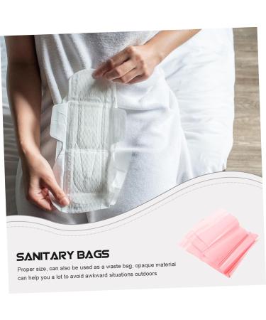 TOYANDONA Mini Essentials 100pcs Travel Underwear Storage Bag - Pink Plastic Napkin Disposal Pouch with Vomit Bag - Travel Necessities and Disposal Bags - Buy Online on GoSupps.com