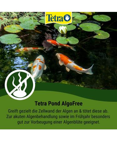 Tetra Pond AlgoFree - 3L Floating Algae Killer for Garden Ponds | Combat Green Water & Filamentous Algae - Buy Online on GoSupps.com