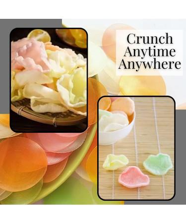 One Stop Dealer Tapioca Fryms (Colored) (200 Gram) - Crispy and Delicious Ready To Fry For Fast Upwas Crispy Fryums Teatime Snack Natural Ingredients - Good for Fasting Or Upwaas (Pack of 1) 200 g (Pack of 1) - Buy Online on GoSupps.com