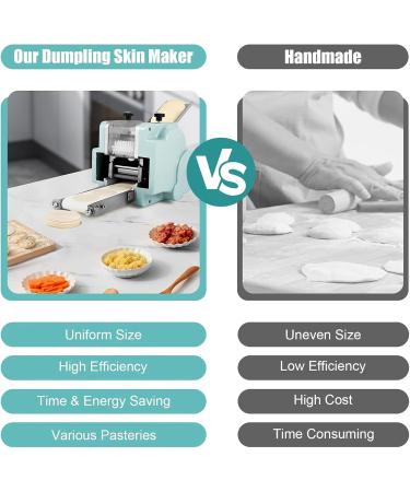 Commercial Electric Dumpling Skin Processing Machine Wonton Skin Processing Machine 50-60 Pieces/Minute with 1 Mold for Kitchen - Buy Online on GoSupps.com