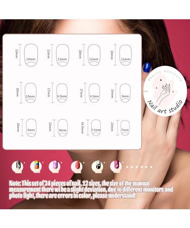 24pcs Short Square False French Tip False Nails Stick on Nails Glitter Press on Nails Removable Glue - on Fake Nails Acrylic Full Cover Nails Women Girls Nail Art Accessories (Flash Pink Diamond) - Buy Online on GoSupps.com